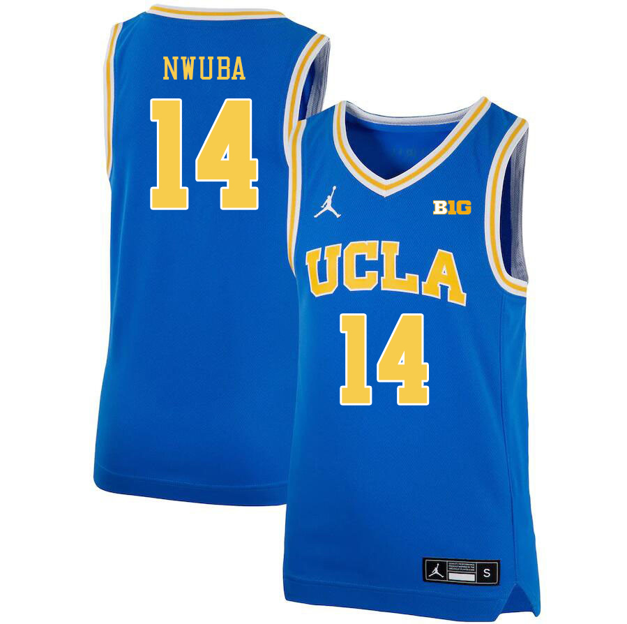 UCLA Bruins #14 Kenneth Nwuba Big 10 Conference College Basketball Jerseys Stitched Sale-Royal